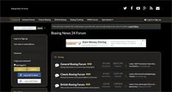 Desktop Screenshot of boxingforum24.com